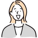 笑顔の女性のイラスト