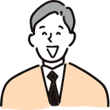 笑顔の男性のイラスト