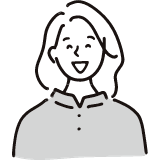 笑顔の女性のイラスト
